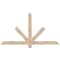 Ekena Millwork Kennewick Smooth Timber Gable Bracket, Douglas Fir, 60"W x 32"H x 1 1/2"D x 3 1/2"F, 13/12 Pitch GBW060X32X0204KEN00SDF - alternate 1